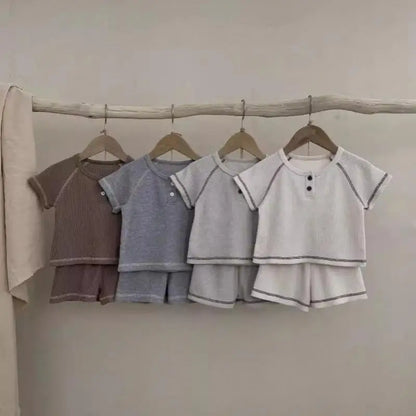 חליפת וופל קצרה - אופק