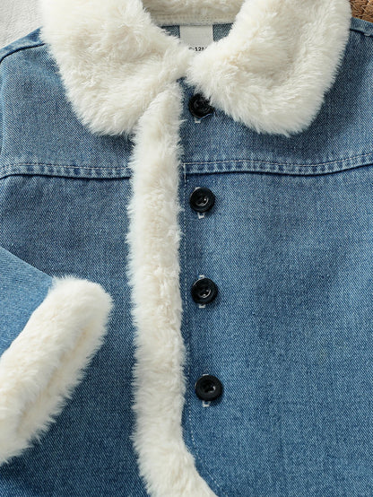 ג'קט ג'ינס פרוותי - ספיר