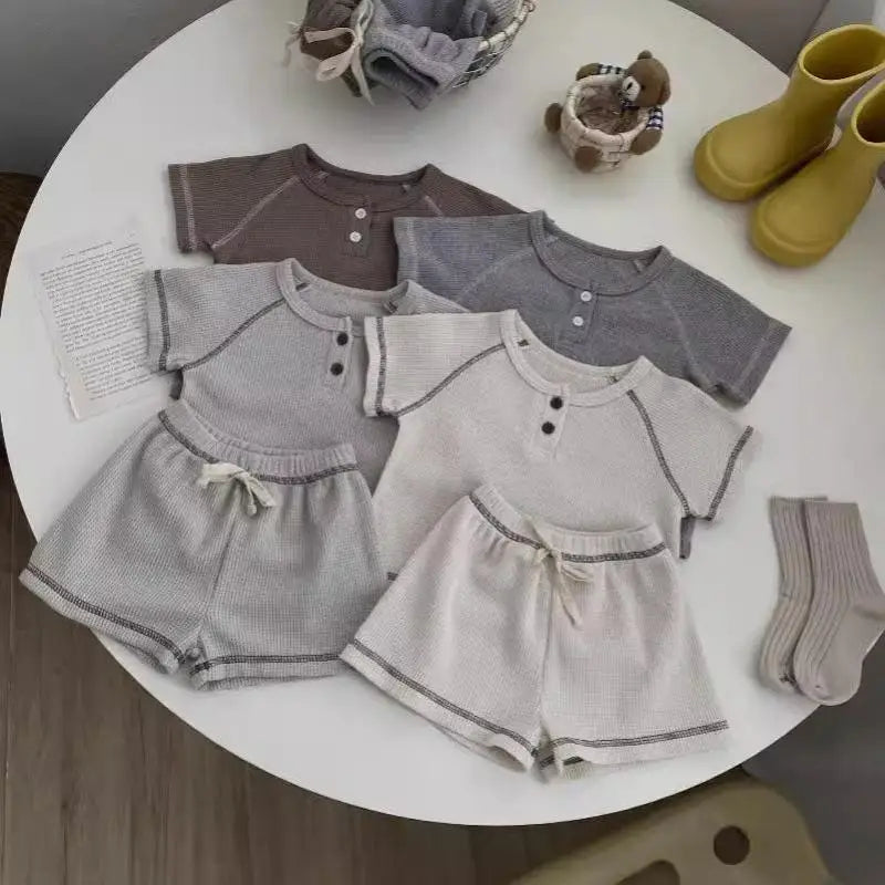 חליפת וופל קצרה - אופק