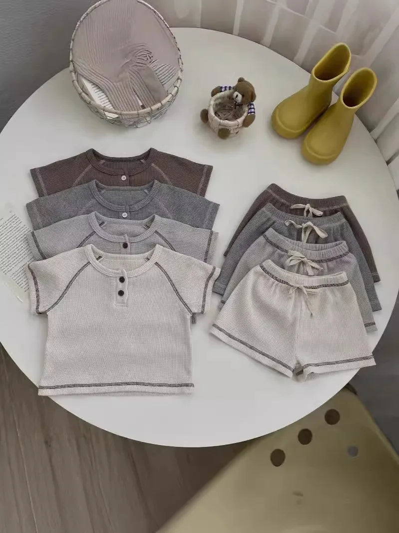 חליפת וופל קצרה - אופק